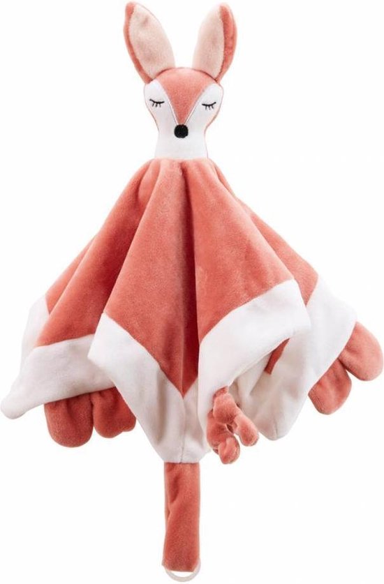 Knuffeldoekje Vos Edvin Junior 35 X 35 Cm Polyester - Bruin