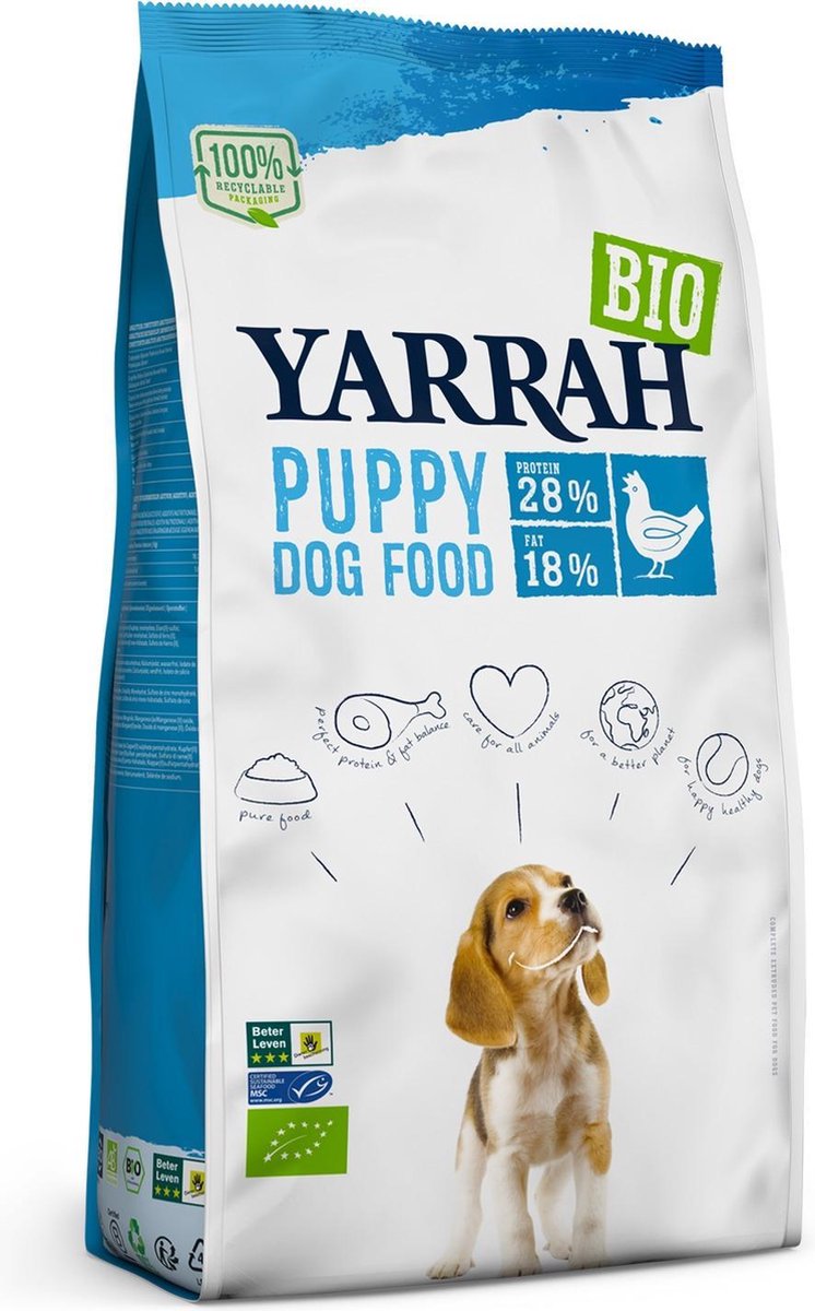 Yarrah Biologisch Puppy - Hondenvoer - 2 kg