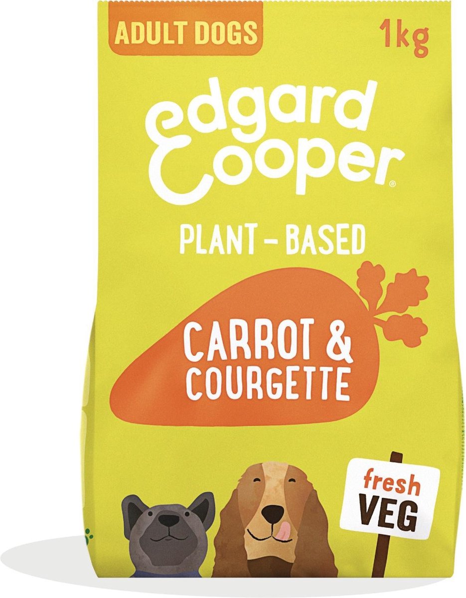 Edgard&Cooper Plantbased Adult Wortel&Courgette - Hondenvoer - 1 kg