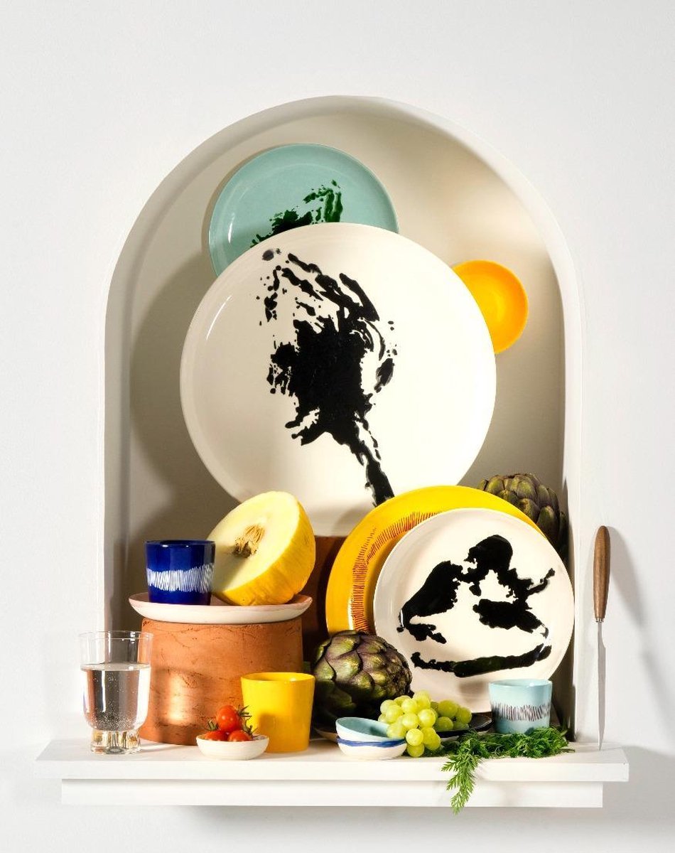 Serax Feast Bord Ø 26,5 cm - Paprika/ - Zwart