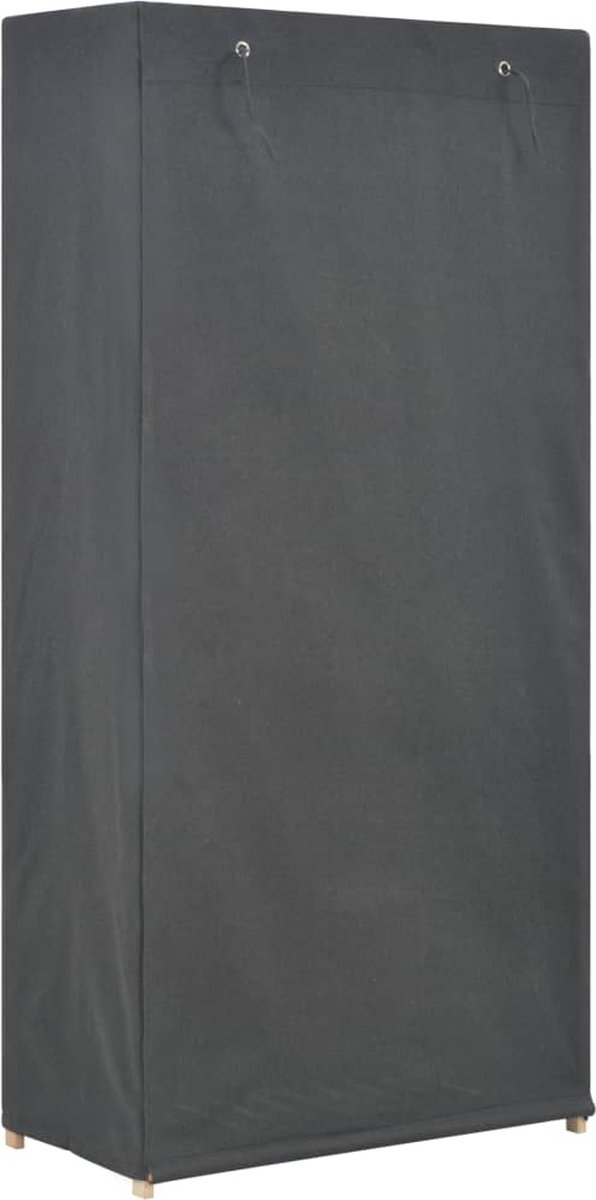 Vidaxl Kledingkast 3-laags 79x40x170 Cm Stof - Grijs