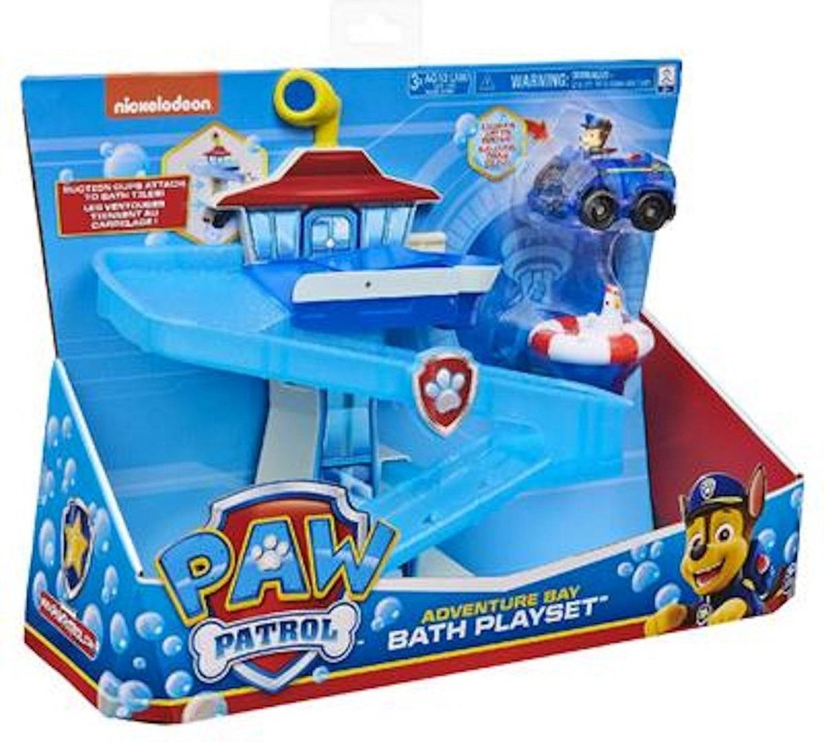 Spinmaster Nickelodeon badset Paw Patrol Adventure junior 6 delig - Blauw