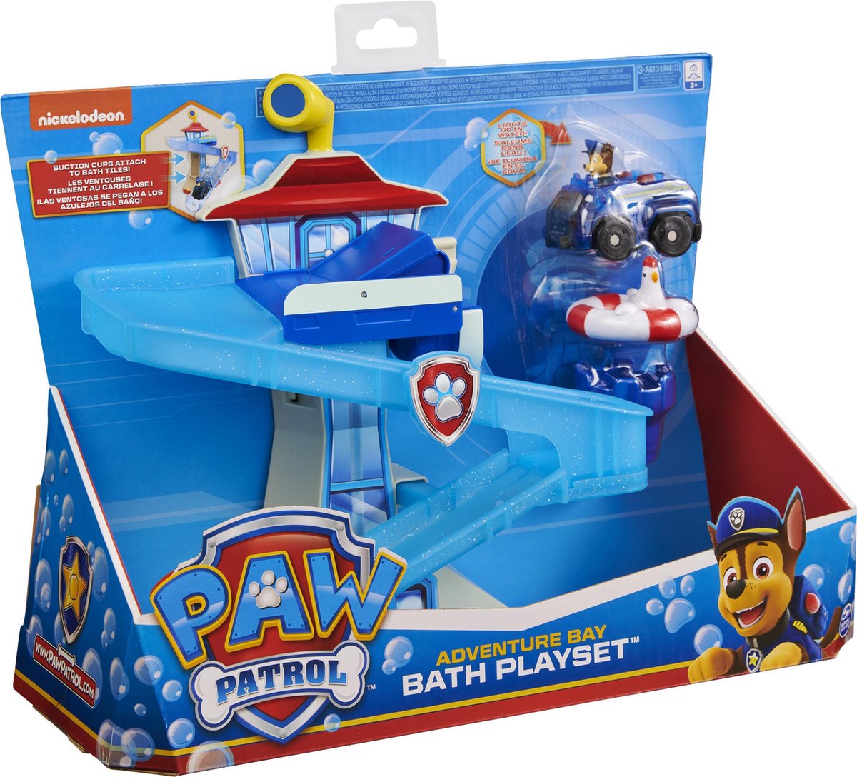 Spinmaster Nickelodeon badset Paw Patrol Adventure junior 6 delig - Blauw