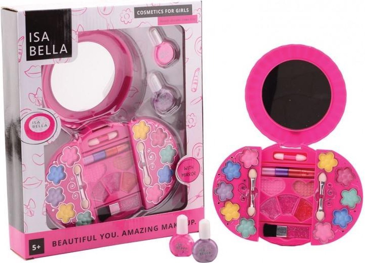 Johntoy make up set Isabella 3 delig - Roze
