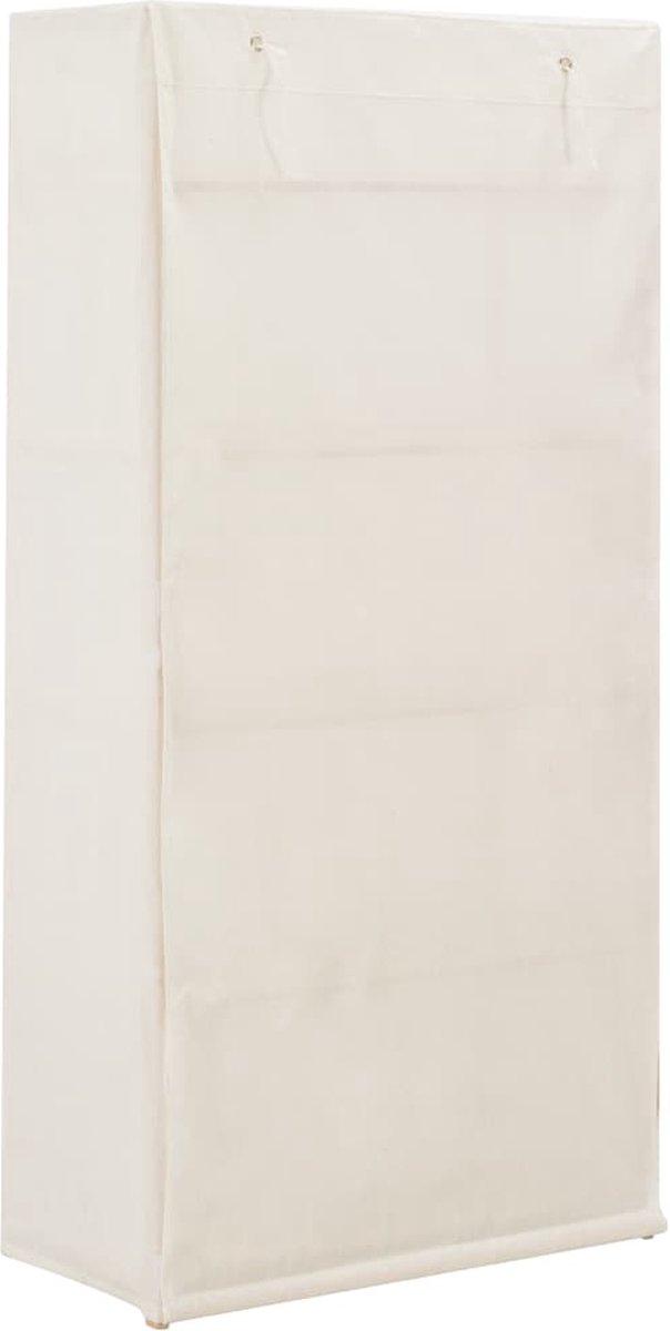 Vidaxl Kledingkast 79x40x170 Cm Stof - Wit