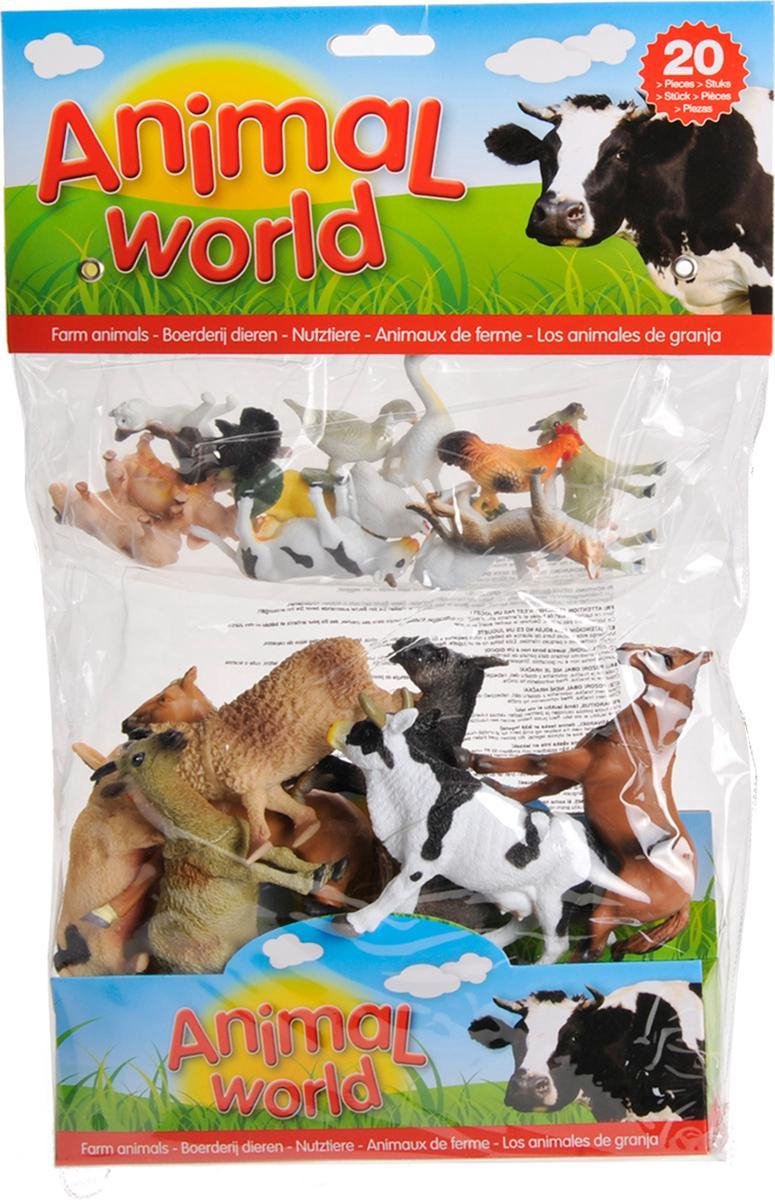 Onbekend merk Johntoy Animal World boerderijdieren 20 stuks