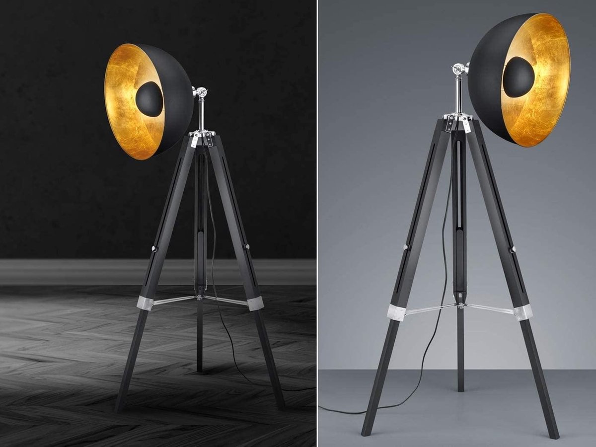 TRIO Liège Vloerlamp - Zwart