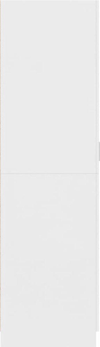 Vidaxl Kledingkast 80x52x180 Cm Spaanplaat - Wit