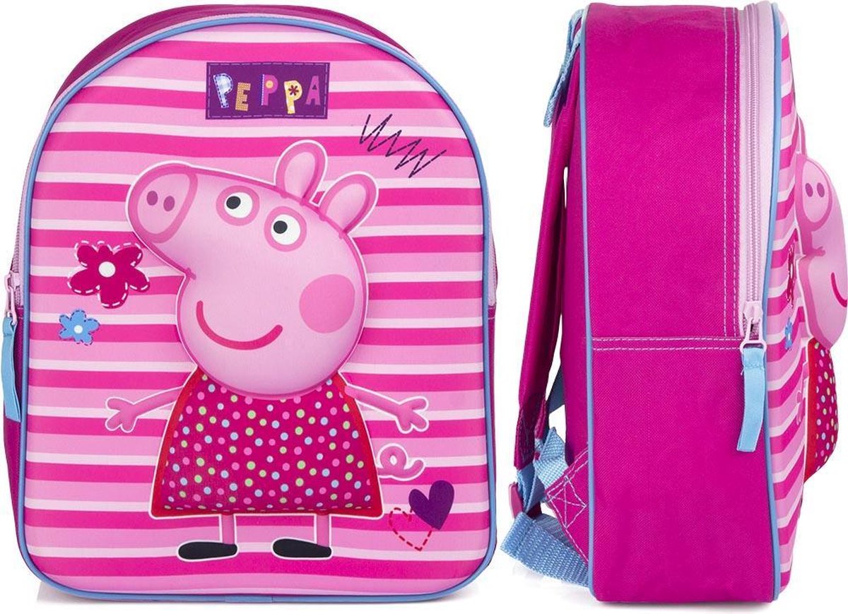 Nickelodeon rugzak Peppa Pig 3D junior 9 liter polyester - Roze