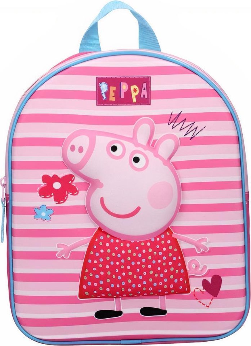 Nickelodeon rugzak Peppa Pig 3D junior 9 liter polyester - Roze