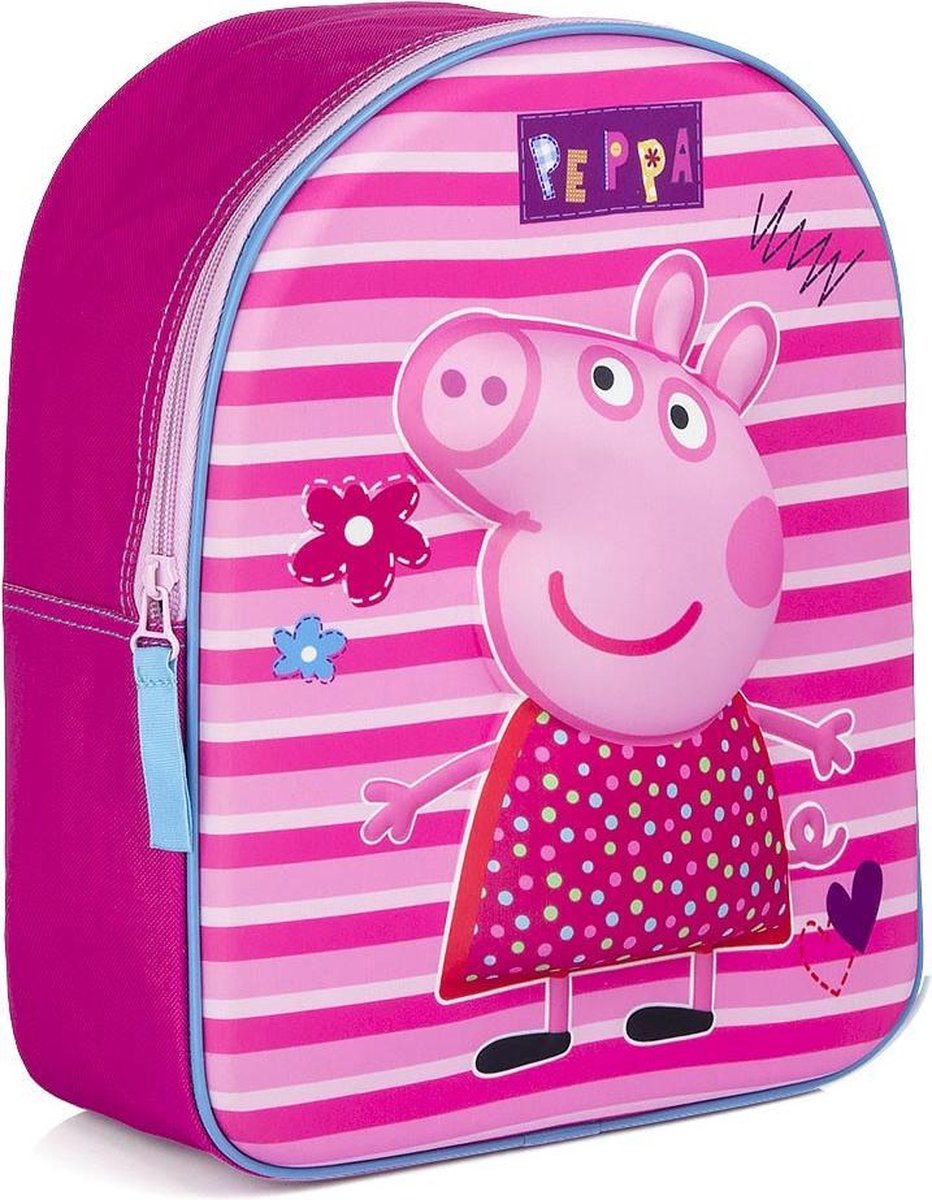 Nickelodeon rugzak Peppa Pig 3D junior 9 liter polyester - Roze