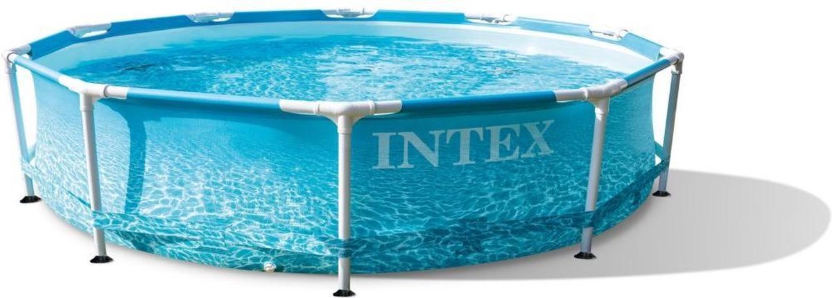 Intex opzetzwembad met pomp A 28208GN Beachside 305 x 76 cm - Blauw