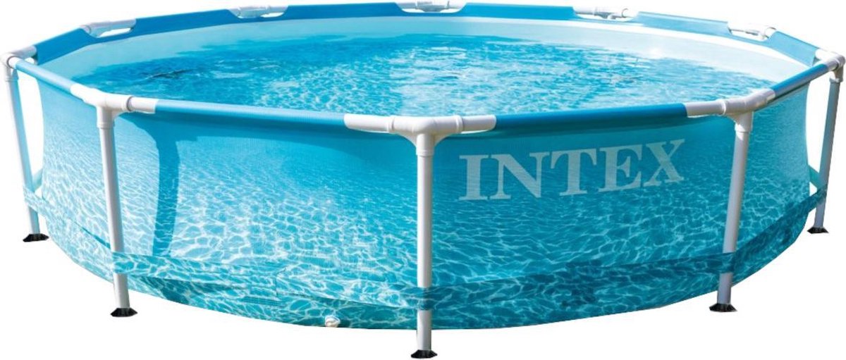 Intex opzetzwembad met pomp H 28208NP Beachside 305 x 76 cm - Blauw