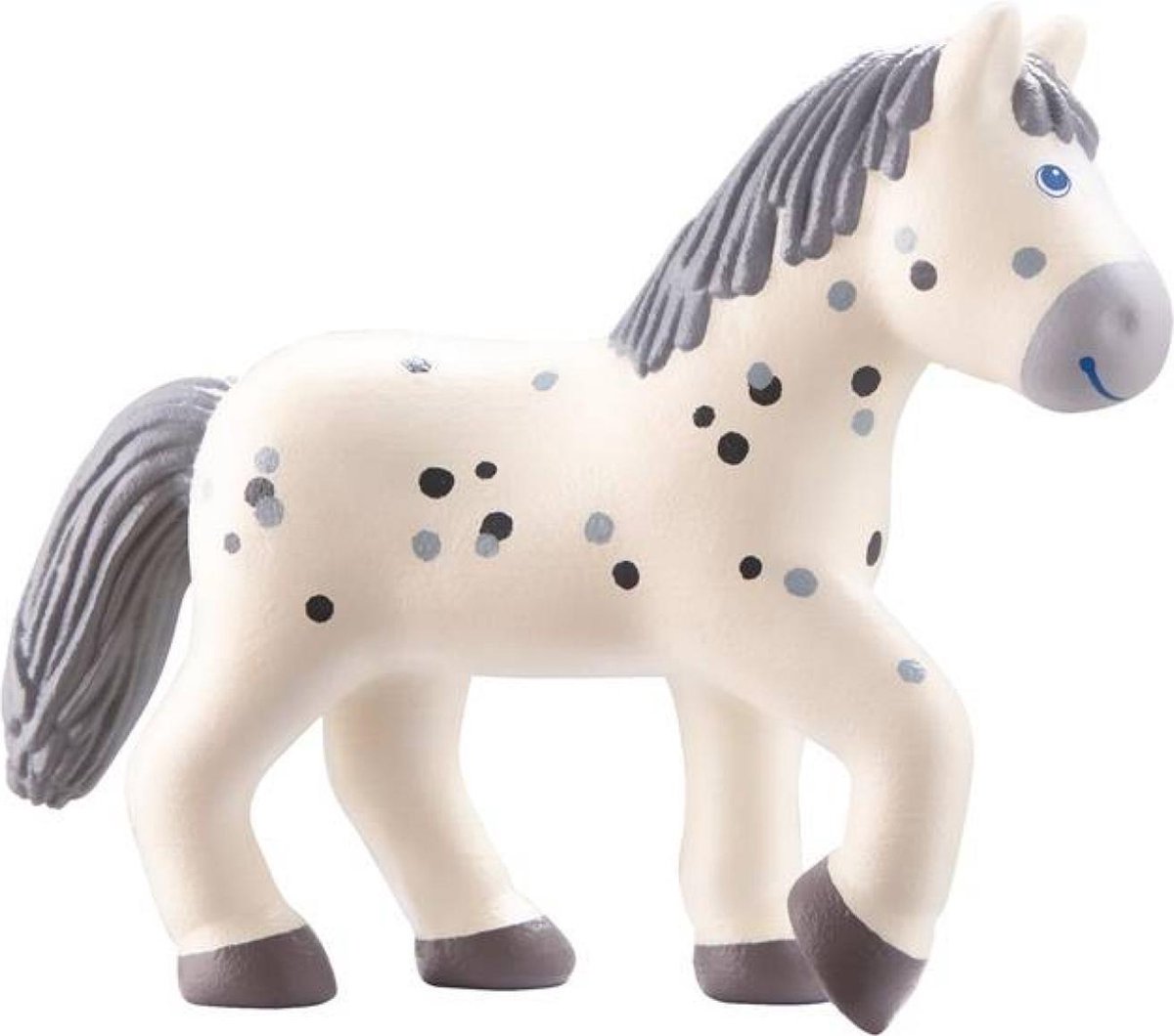 HABA Little Friends poppenhuispop Paard Pippa meisjes 10 cm wit/ - Grijs