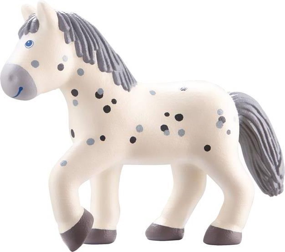 HABA Little Friends poppenhuispop Paard Pippa meisjes 10 cm wit/ - Grijs