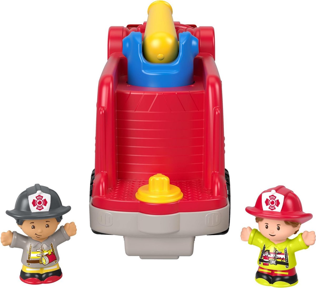Fisher Price bouwset brandweerwagen Little People 3 delig - Rood