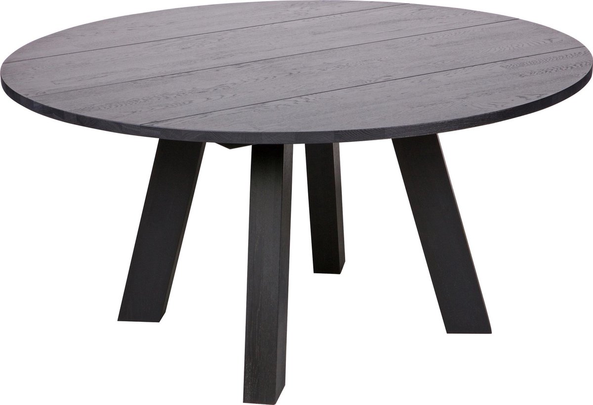 Woood Rhonda Eettafel Ø 150 cm - Zwart