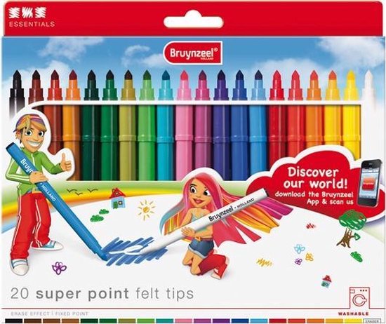 Bruynzeel 20 Super Point Viltstiften