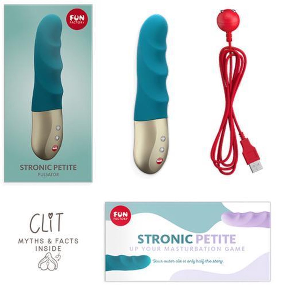 Fun Factory - Stronic Petite Clitoris Stimulator - Deep Sea Blue - Blauw