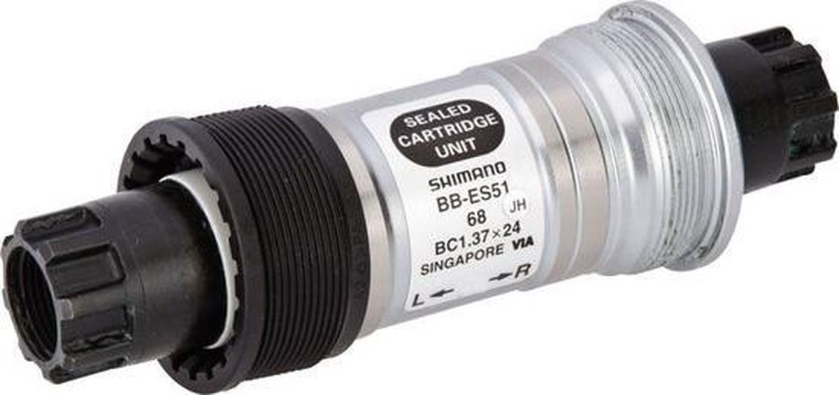 Shimano trapas BB ES51 staal 68 121 Octalink BSA zilver/zwart - Silver