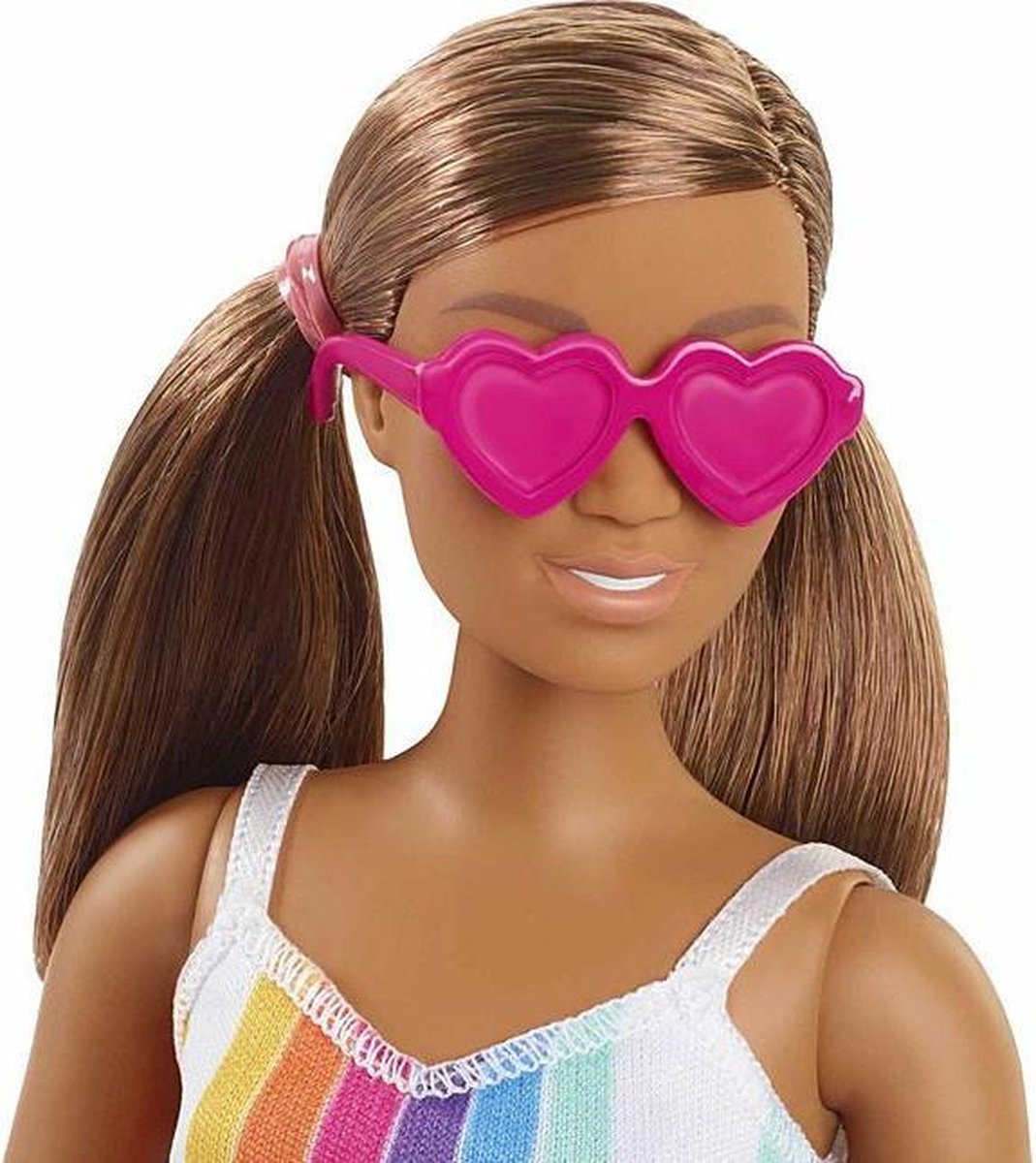 Mattel Barbie tienerpop Malibu meisjes 32,5 cm bruin 4 delig