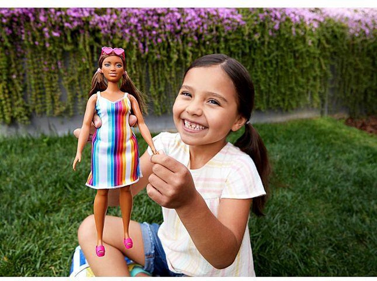 Mattel Barbie tienerpop Malibu meisjes 32,5 cm bruin 4 delig