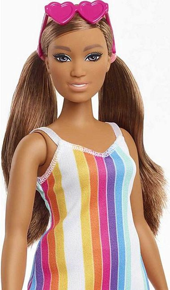 Mattel Barbie tienerpop Malibu meisjes 32,5 cm bruin 4 delig