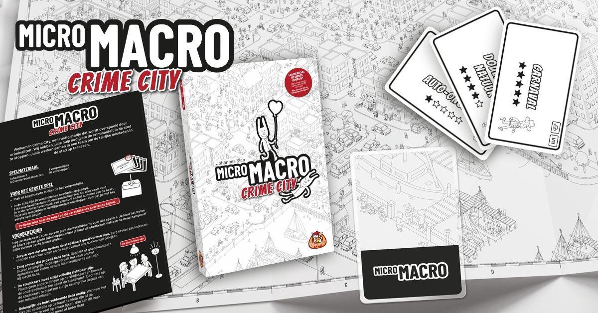 Asmodee White Goblin Games kaartspel MicroMacro Crime City karton
