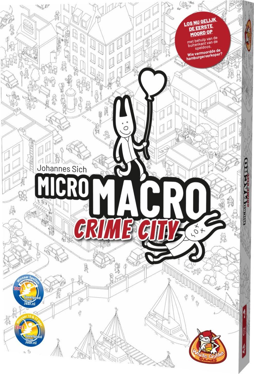 Asmodee White Goblin Games kaartspel MicroMacro Crime City karton