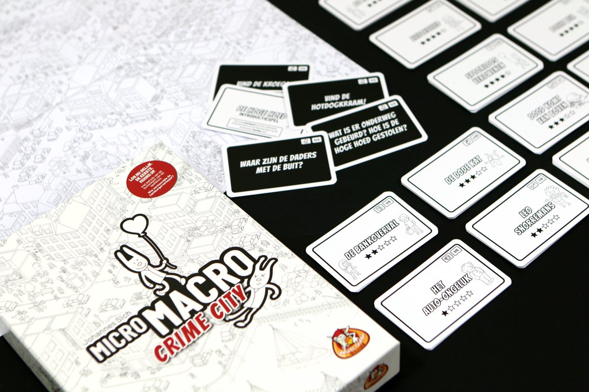 Asmodee White Goblin Games kaartspel MicroMacro Crime City karton