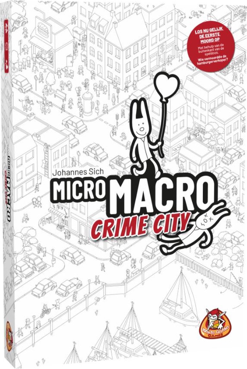 Asmodee White Goblin Games kaartspel MicroMacro Crime City karton