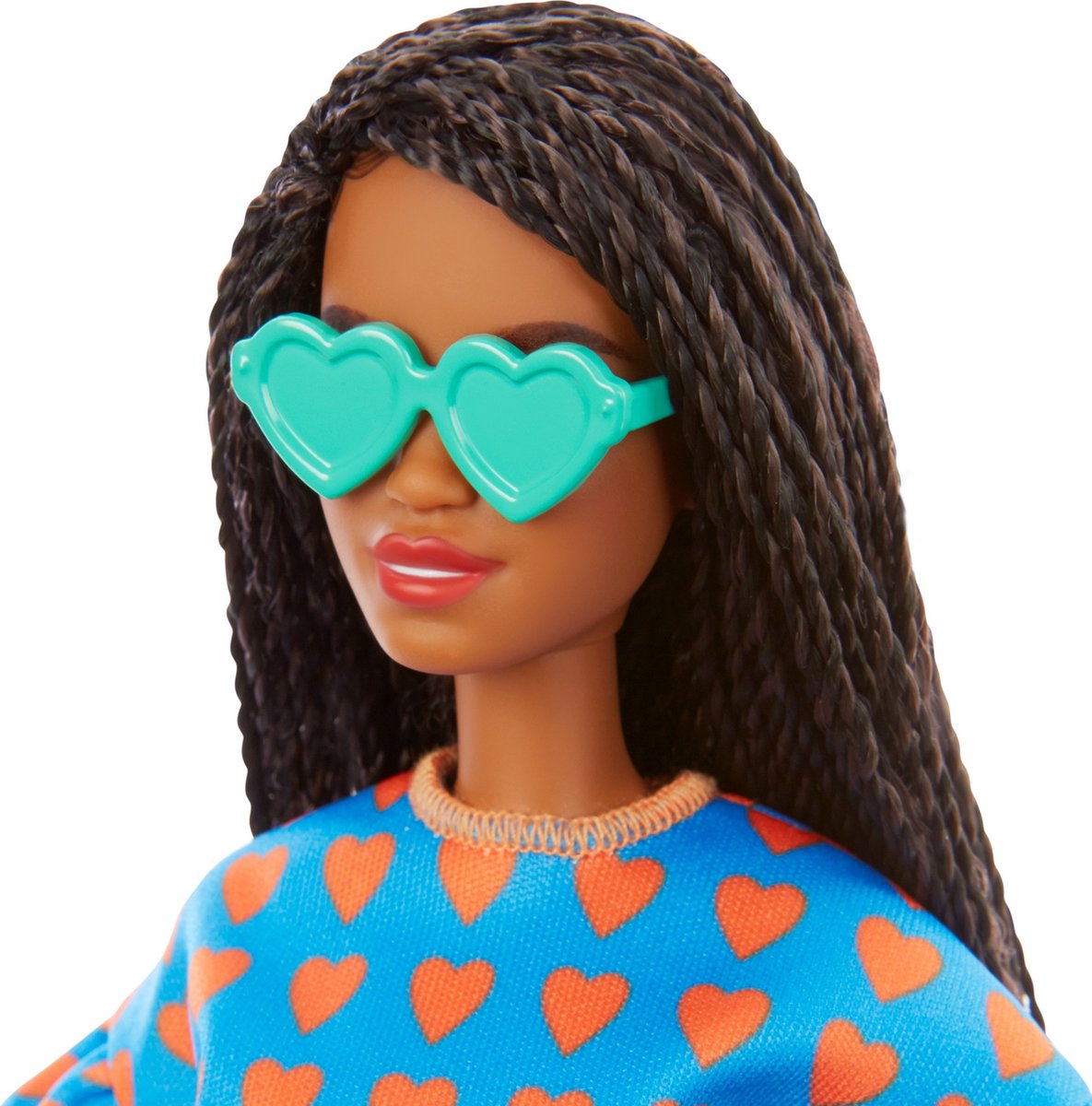 Barbie tienerpop #172 hartjes meisjes 32,5 cm blauw 4 delig