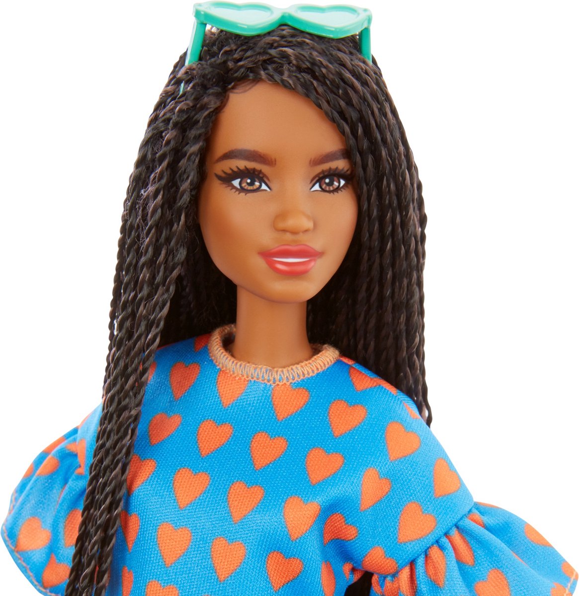 Barbie tienerpop #172 hartjes meisjes 32,5 cm blauw 4 delig