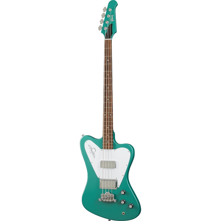 Gibson Non-Reverse Thunderbird Inverness Green elektrische basgitaar met koffer