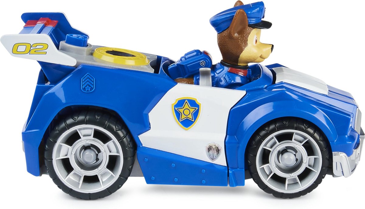 Nickelodeon speelgoedauto Chase Paw Patrol junior 4 delig - Blauw