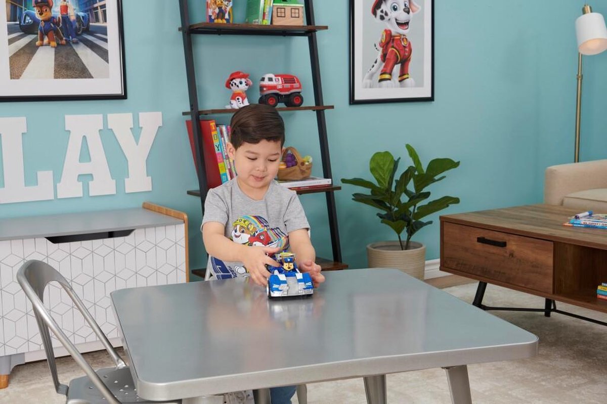 Nickelodeon speelgoedauto Chase Paw Patrol junior 4 delig - Blauw