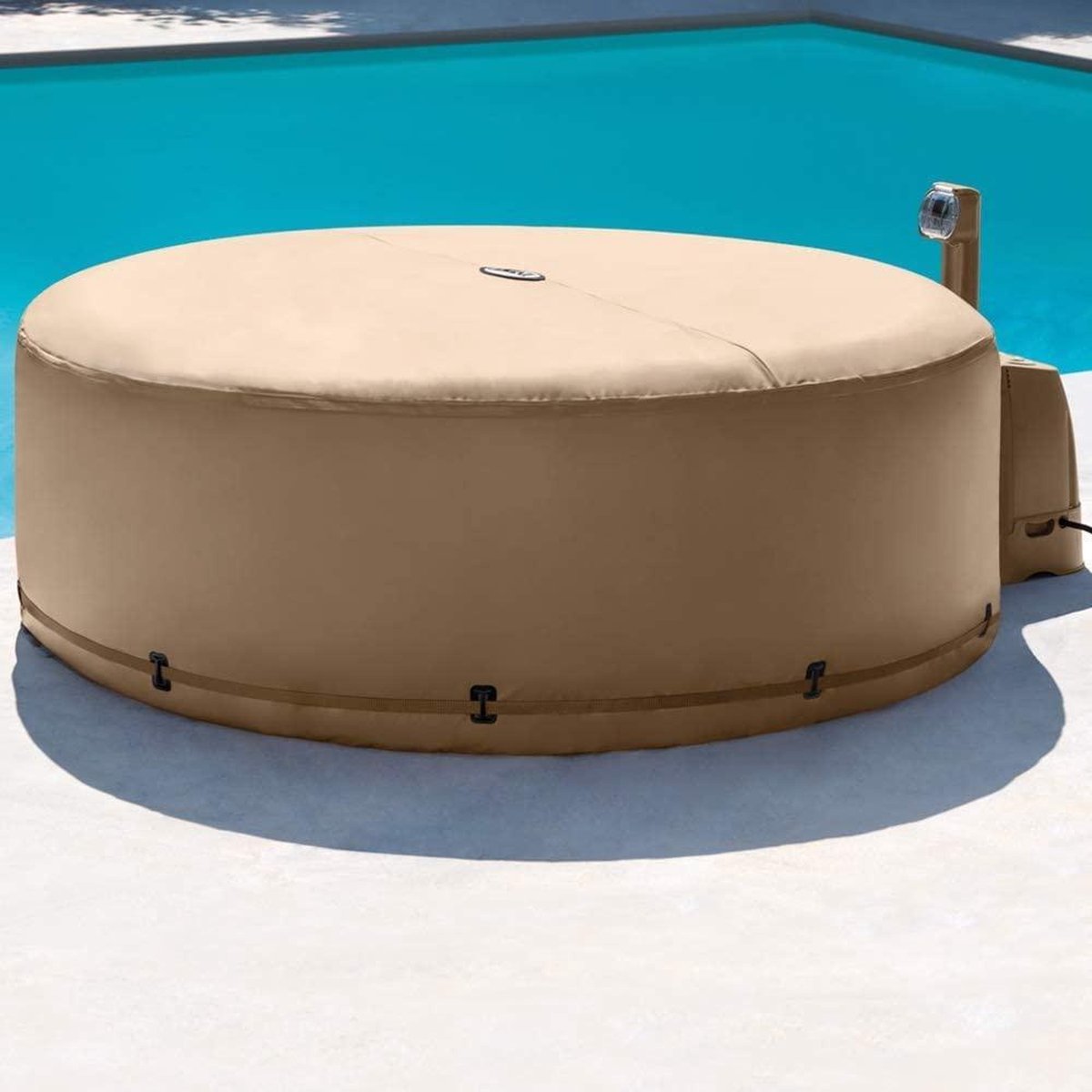 Intex PureSpa energiebesparende afdekhoes jacuzzi - Beige