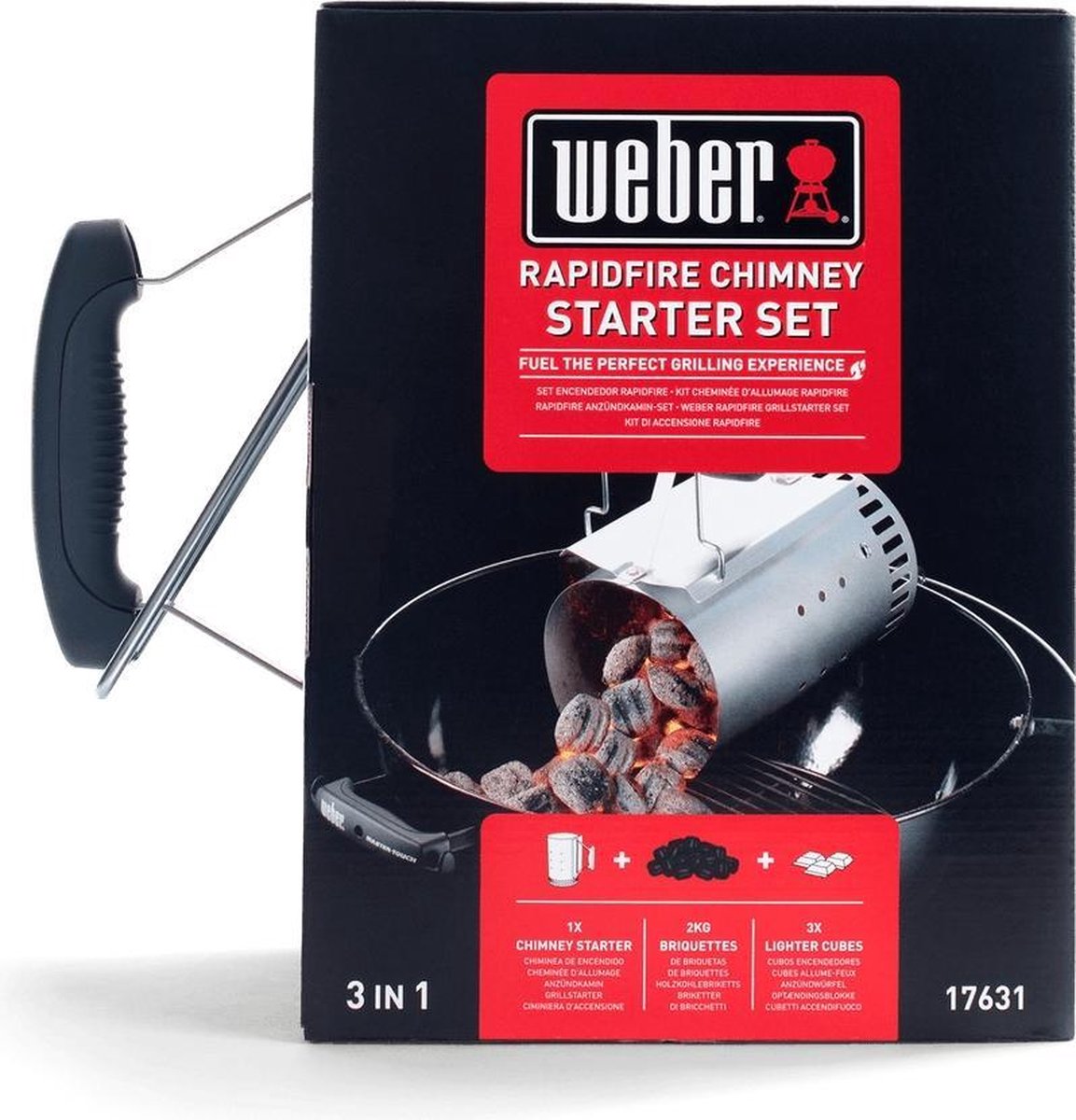 Weber Brikettenstartersset Groot - Silver