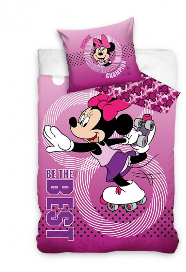 Minnie Mouse dekbedovertrek Minnie Champion 140 x 200 cm - Roze