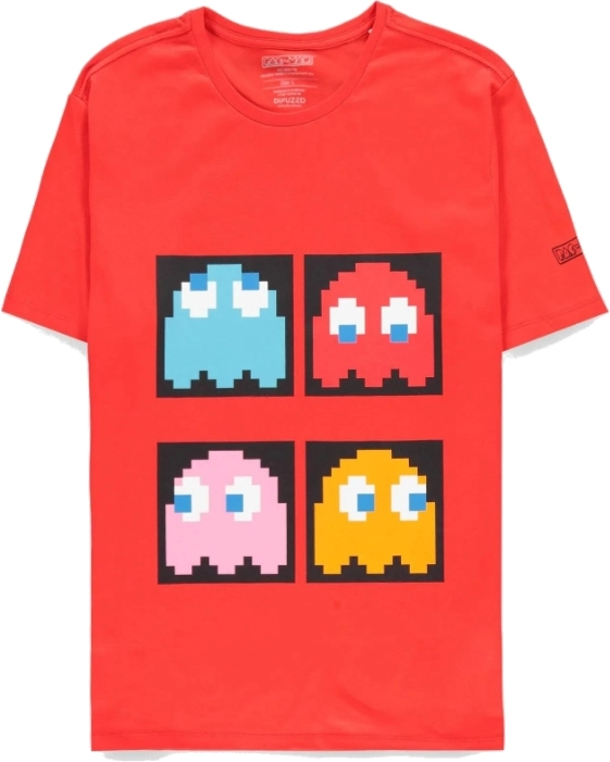 Difuzed Pac-Man Men's Red T-shirt