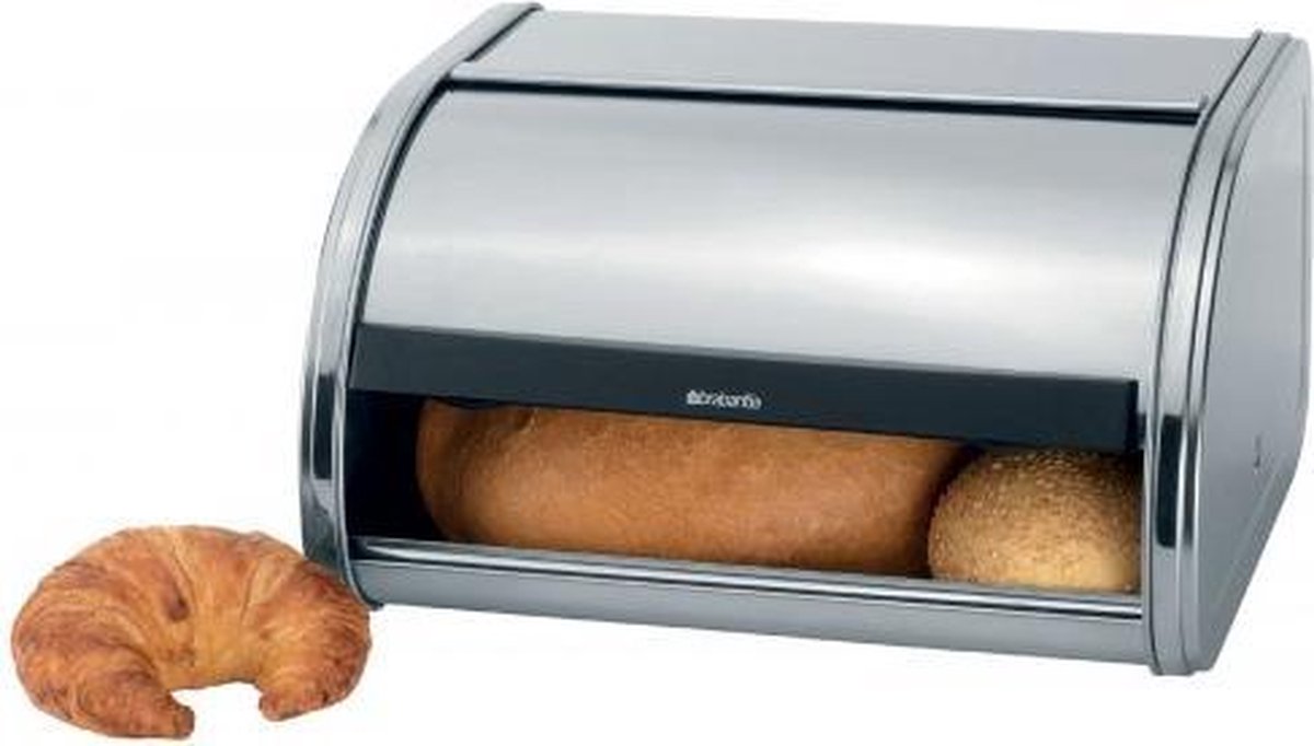 Brabantia Broodtrommel Met Schuifdeksel - Medium - Matt Steel - Silver
