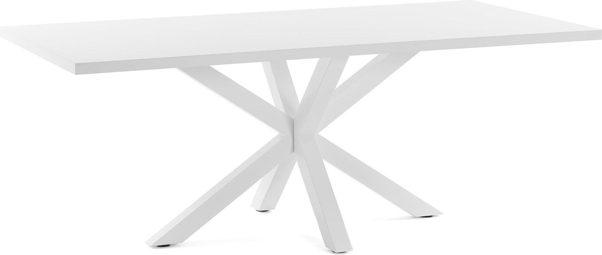 Kave Home Argo Eettafel 200 x 100 cm - Wit