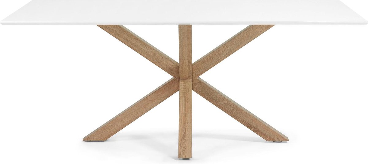 Kave Home Argo Eettafel 180 x 100 cm - Wit