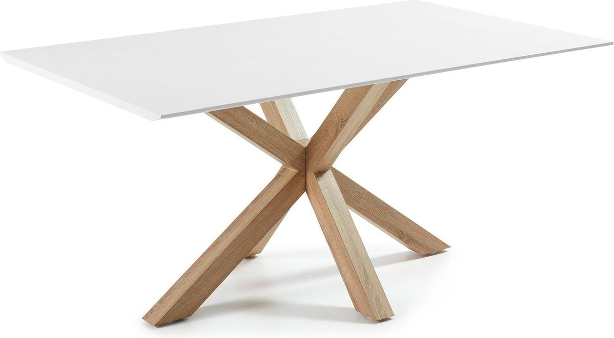 Kave Home Argo Eettafel 180 x 100 cm - Wit