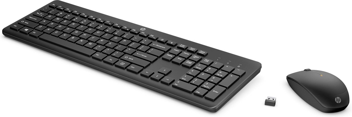 HP 230 Draadloze Toetsenbord en Muis QWERTY - Zwart