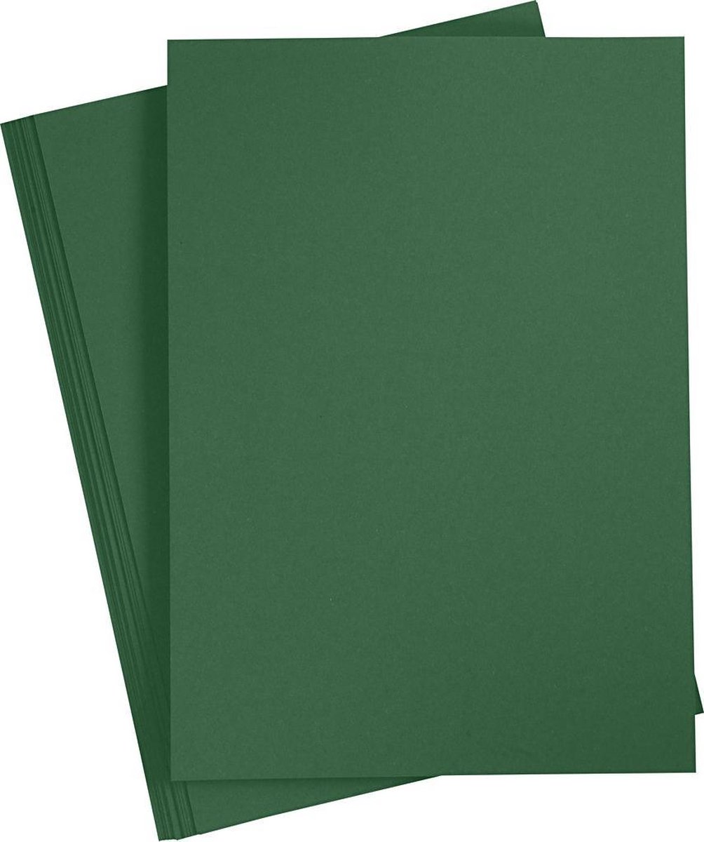 Colortime karton donker A4 180 gram 20 vellen - Groen