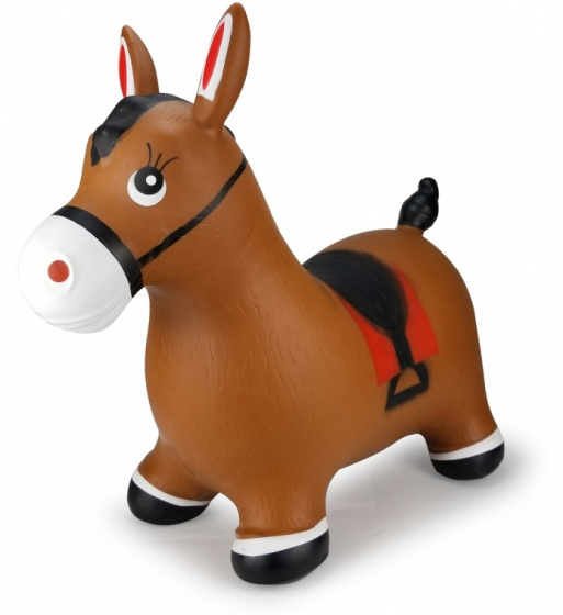 Jamara skippypaard junior 47 x 24 x 45 cm rubber 3 delig - Bruin