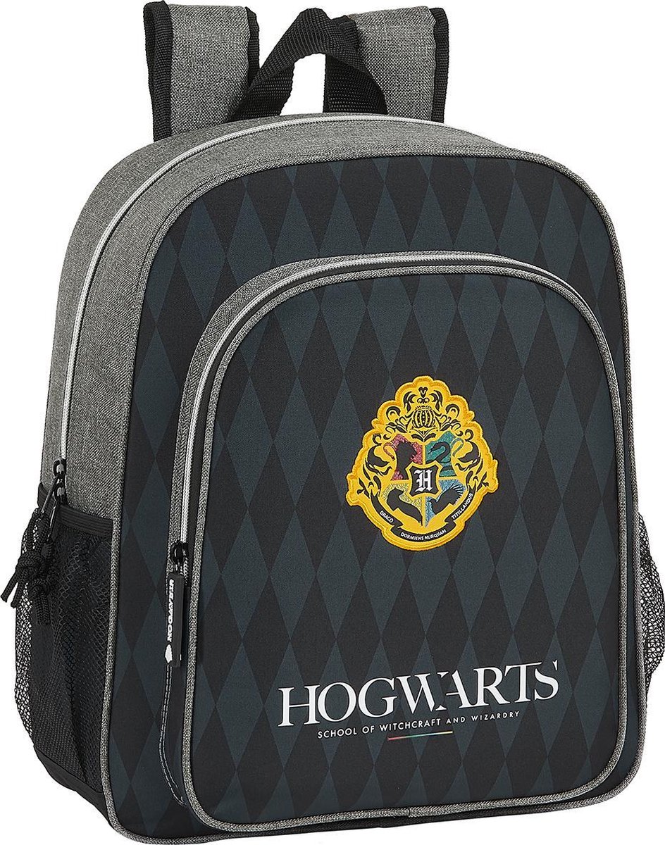 Safta Mochila Junior adaptable a carro Harry Potter Howgarts - Zwart