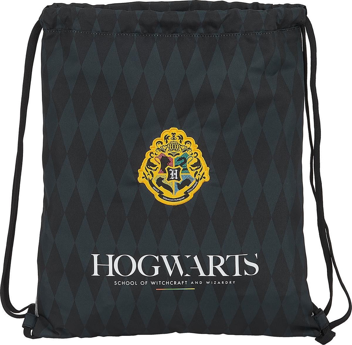 Safta Mochila saco plano Harry Potter Hogwarts - Zwart