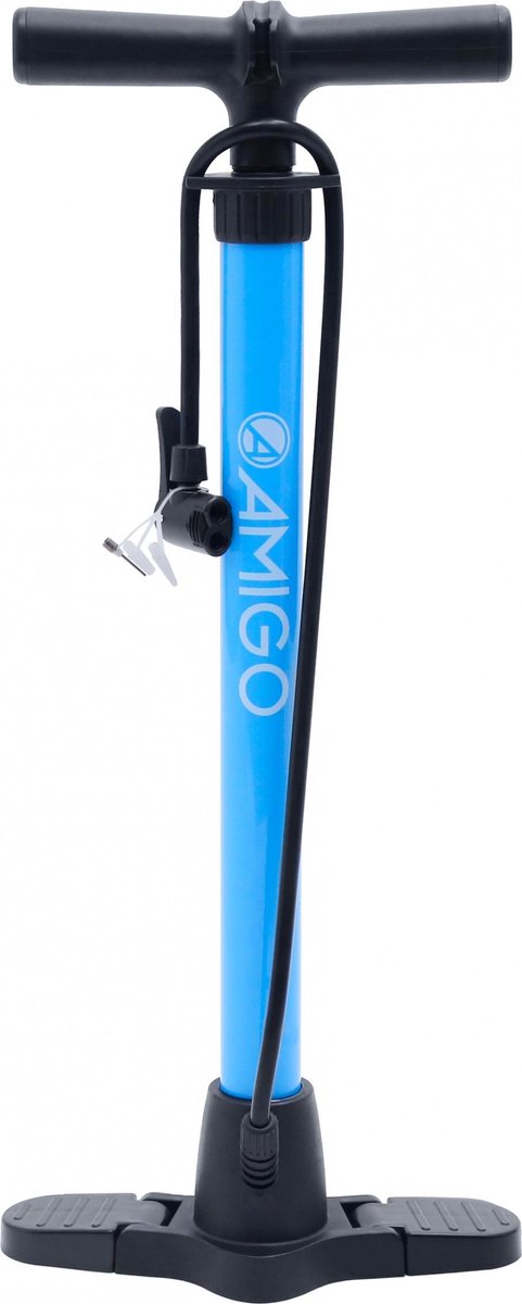 Amigo vloerpomp M1 58 cm 11 Bar staal - Blauw